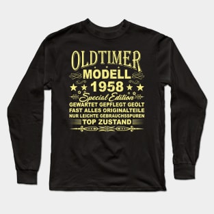 OLDTIMER MODELL BAUJAHR 1958 Long Sleeve T-Shirt